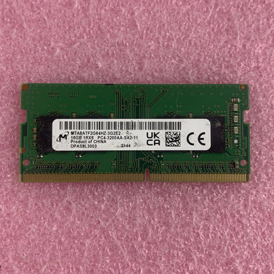 Micron MTA8ATF2G64HZ-3G2E2 16 GB DDR4 SO-DIMM PC4-3200AA 260-Pin Laptop Ram