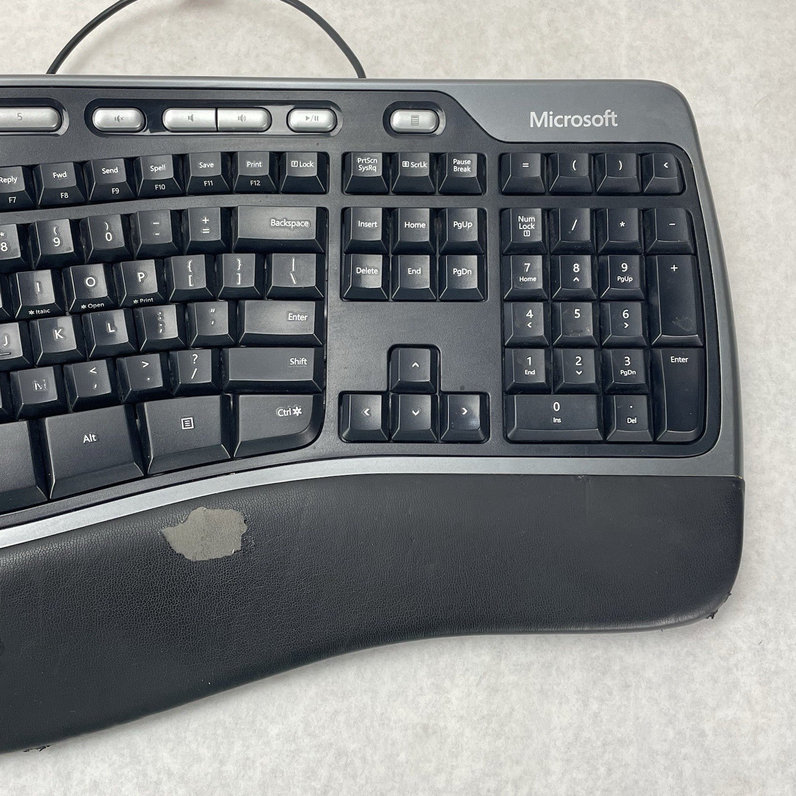 Microsoft 4000 V1.0 KU-0462 1048 Natural Ergonomic Keyboard USB Tested3