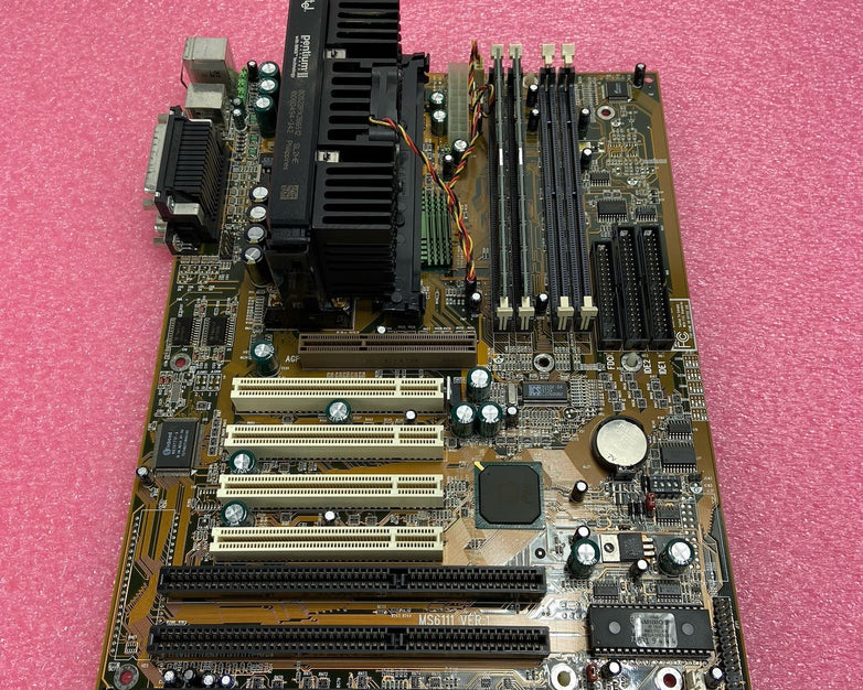 MicroStar MS-6111 Ver 1 Motherboard Intel Pentium II 268MHz 64MB RAM 3x ISA