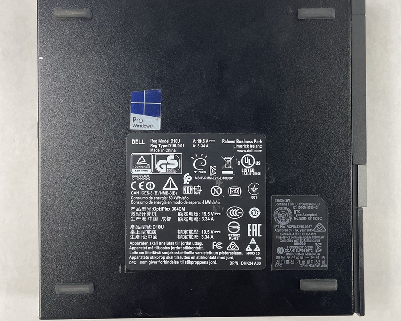 Dell Optiplex 3040 Micro i5-6500T 2.50 GHz 8 GB RAM No SSD/OS/AC