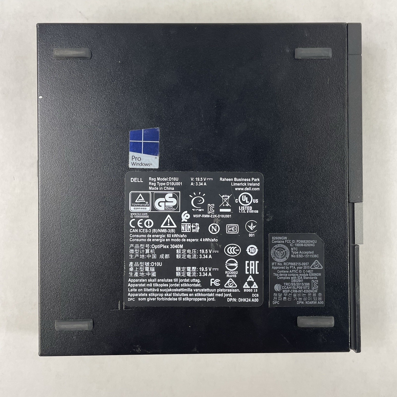 Dell Optiplex 3040 Micro i5-6500T 2.50 GHz 8 GB RAM No SSD/OS/AC9