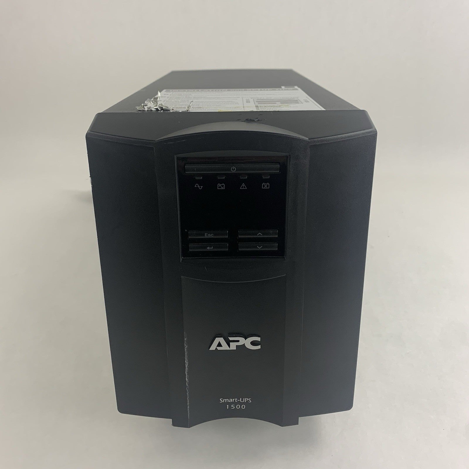 APC Smart-UPS SMT1500 LCD 1000W 1500VA 120V Tested Missing Screw No Battery1