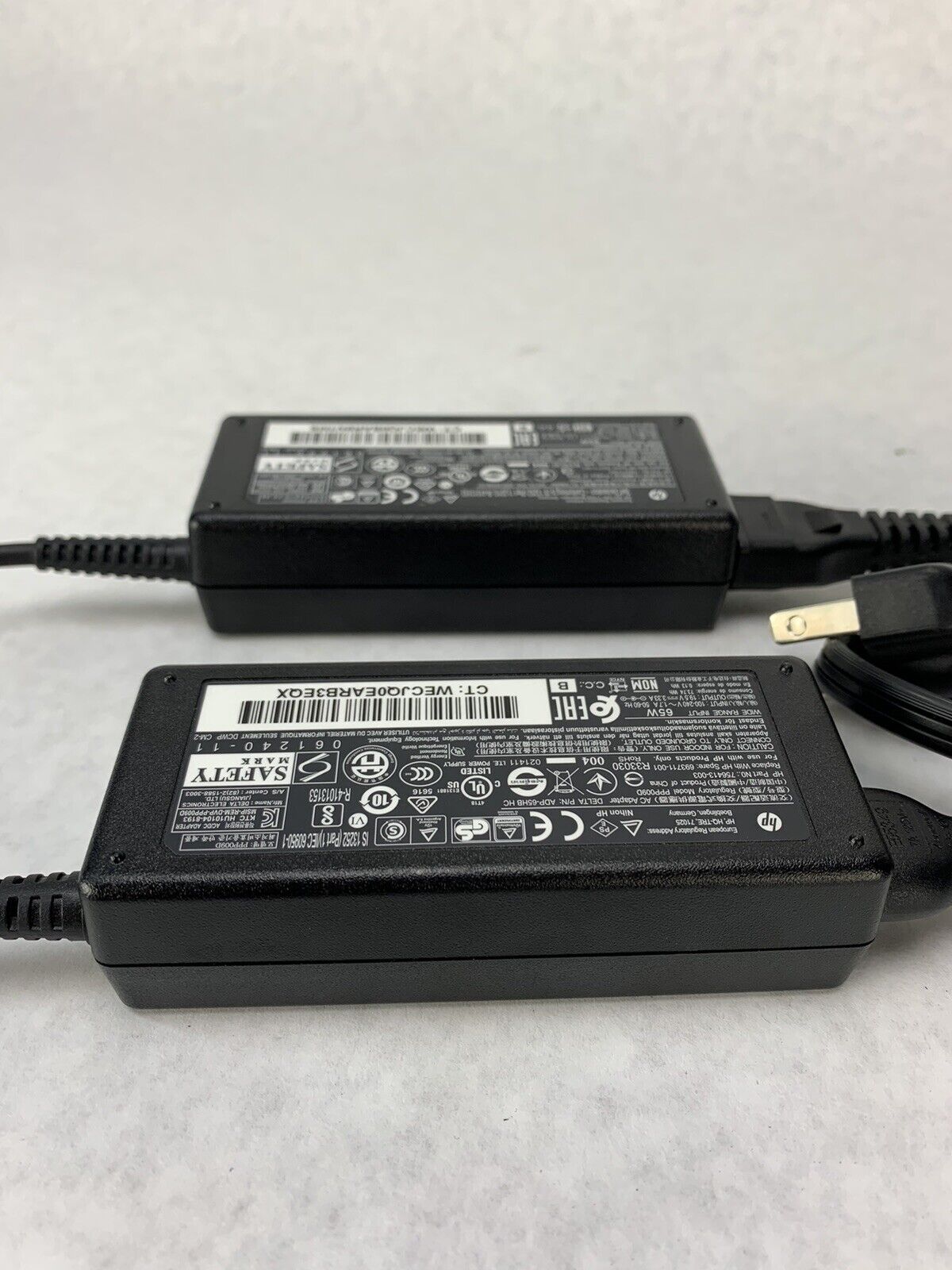Lot 2 HP PPP009C Laptop Charger 19.5V Adapter 65W