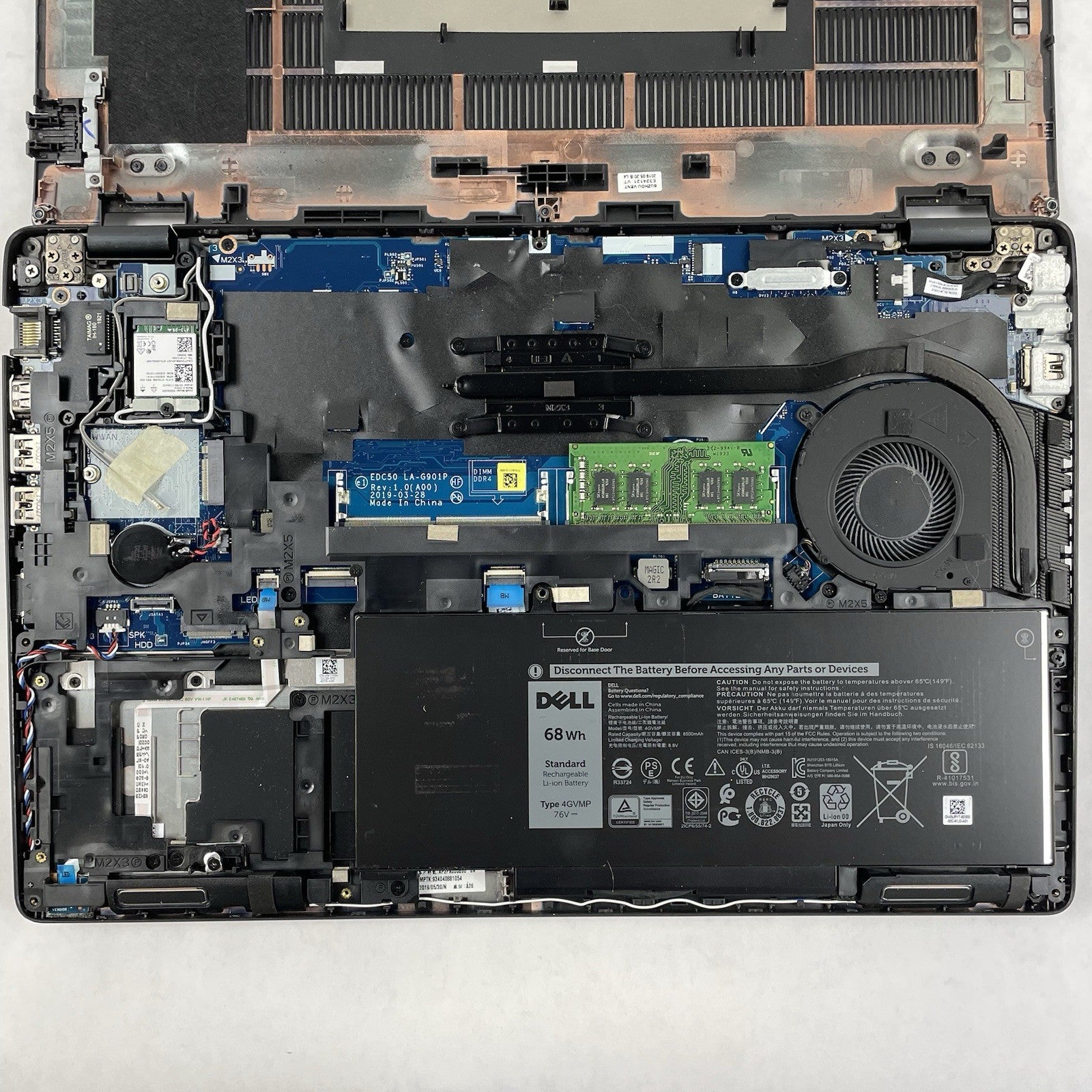 Dell Latitude 5500 15.6" i5-8265U 1.60 GHz 8 GB RAM No SSD/OS/AC19