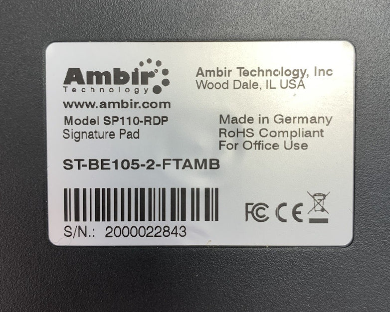 Ambir Technology SP110-RDP Signature Pad