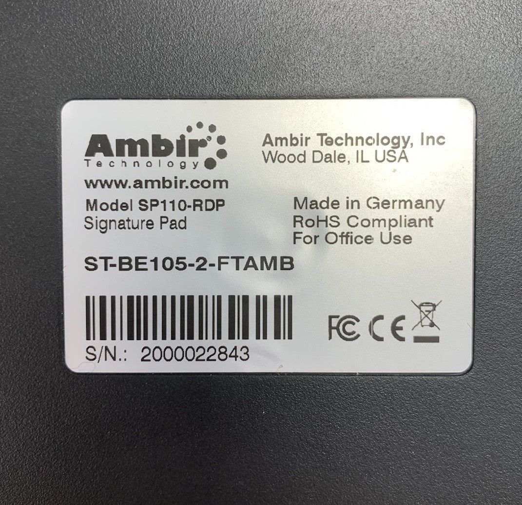 Ambir Technology SP110-RDP Signature Pad7