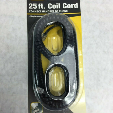 Soft Talk 25' Replacement Handset Coil Cord Black 42261