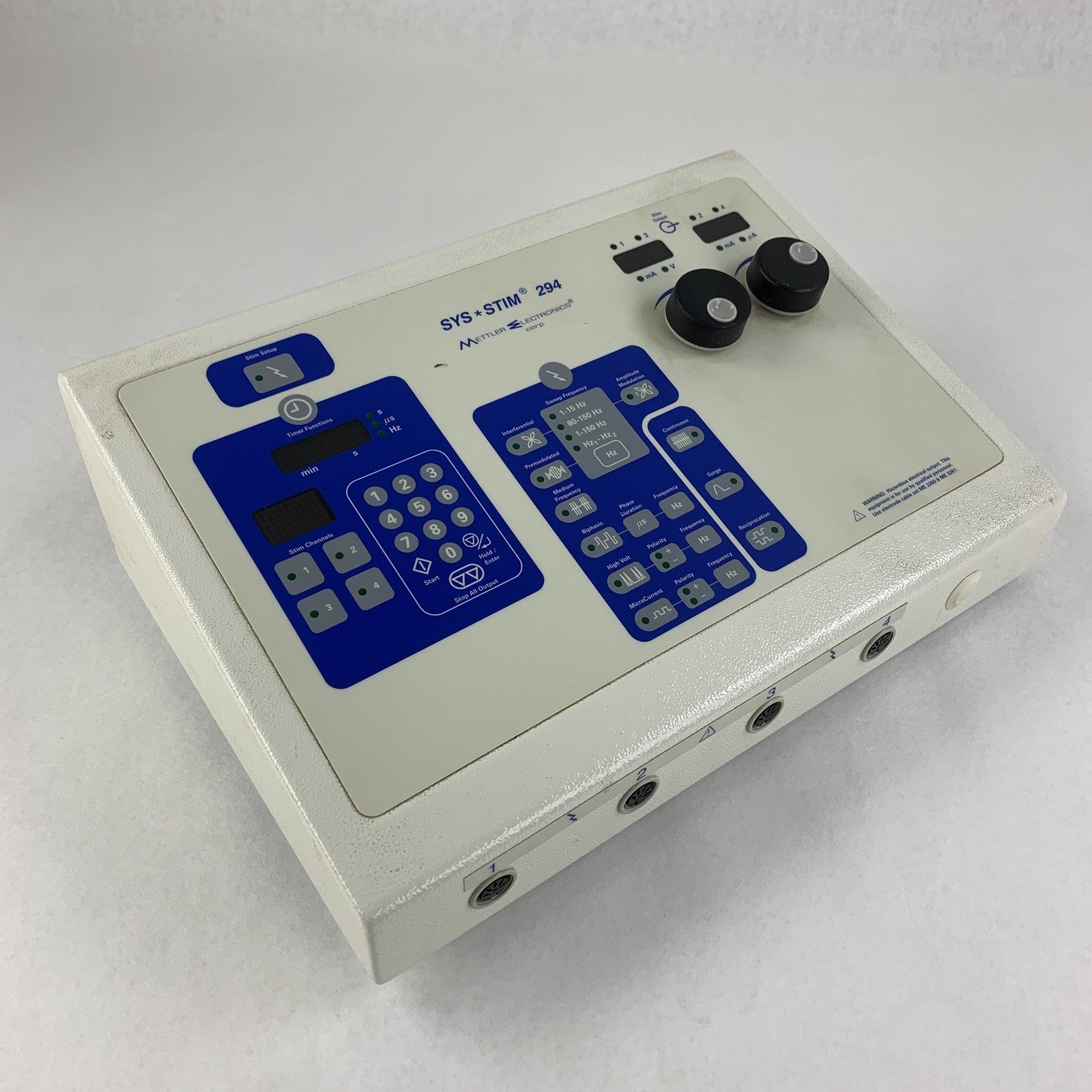 Mettler Electronics Sys Stim 294 Four-Channel No Power