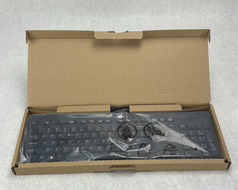 HP KBAR211 USB Slim Wired Keyboard (Black) Lot of 20