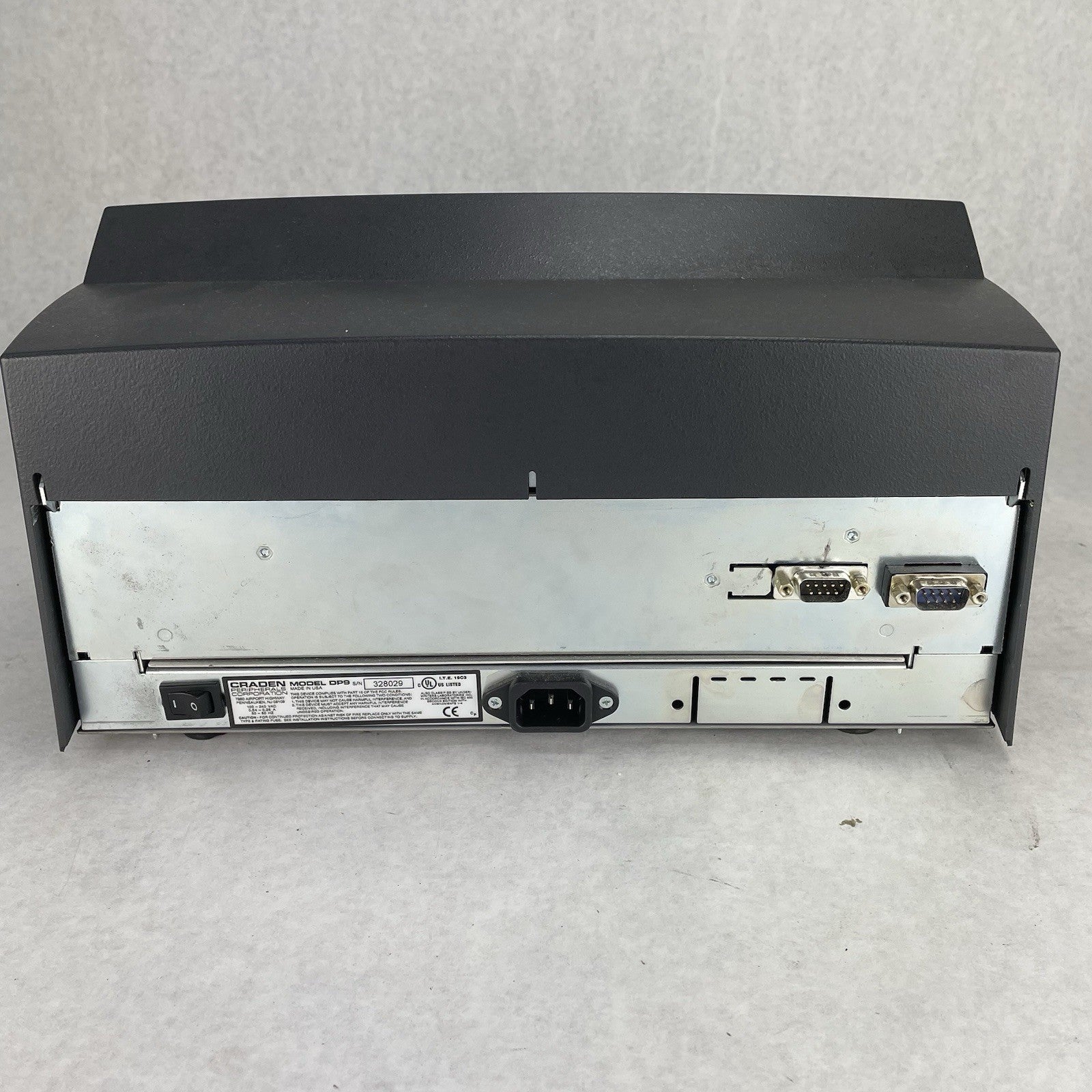 Craden Peripherals DP9 Passbook Transaction Printer No Ribbon Parts or Repair