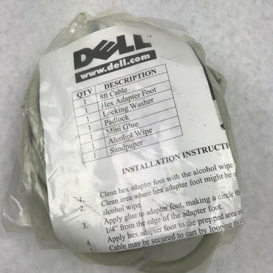 Dell Cable Lock Premium Padlock Laptop Keyed Lock (Lot of 3)