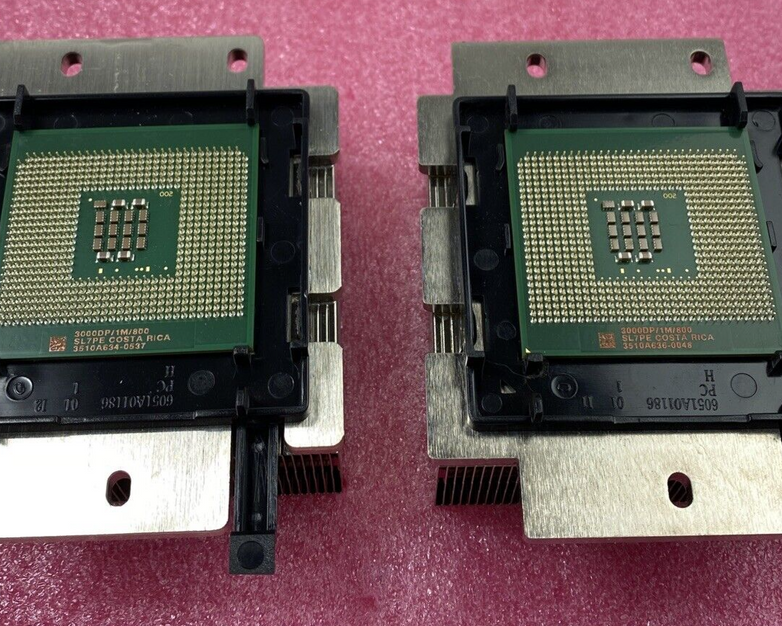 Intel SL7PE Xeon 3GHz/2m + HP Proliant DL360 G4 Heatsink 349931-104 (Lot of 2)