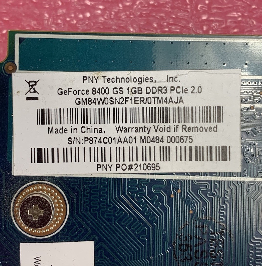 PNY Nvidia GeForce 8400 GS 1GB DDR3 PCIe 2.0 Video Graphics Card7