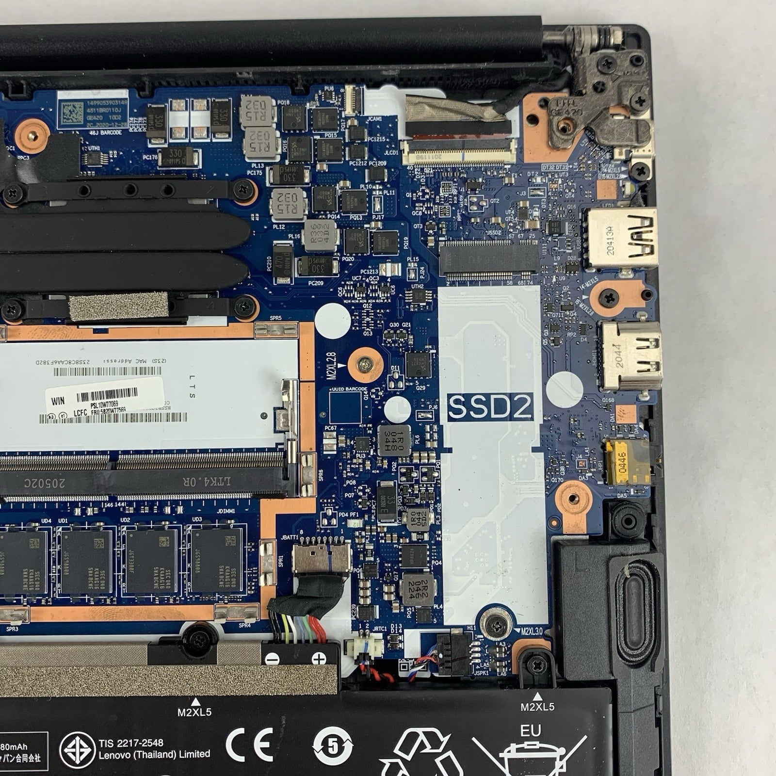 Lenovo ThinkPad E14 Gen 2 Ryzen 5 4500U 2.375 GHz 8 GB Ram No OS/SSD/AC/Pagedown14