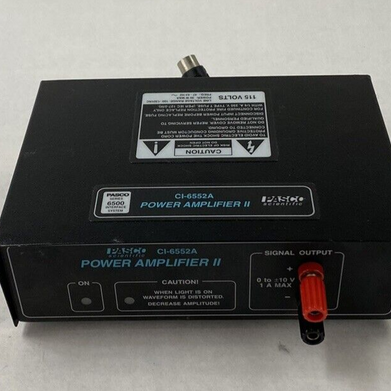 Pasco Scientific CI-6552A Power Amplifier II Power Tested No Power Cord