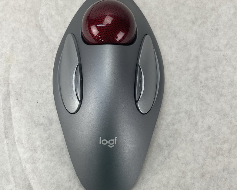 Logitech  T-BC21  Red Marble Mouse 804377-0000 USB Tested Working