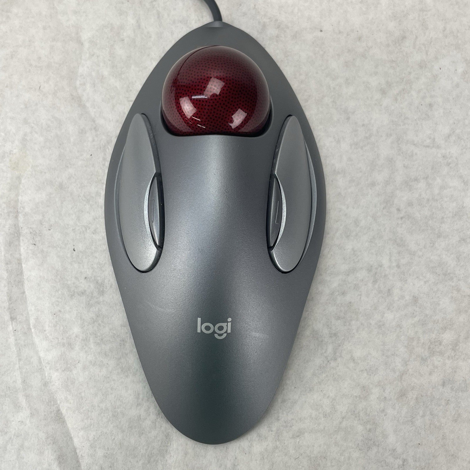 Logitech  T-BC21  Red Marble Mouse 804377-0000 USB Tested Working1