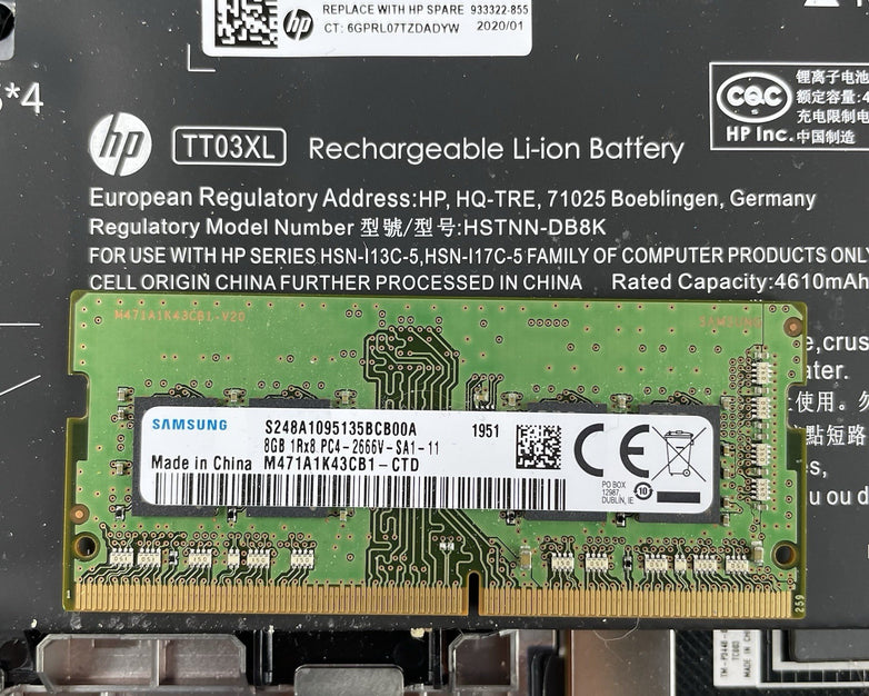 HP EliteBook 850 G6 15.6" i5-8365U 1.60 GHz 8 GB RAM No SSD/OS/AC - Heat Spot