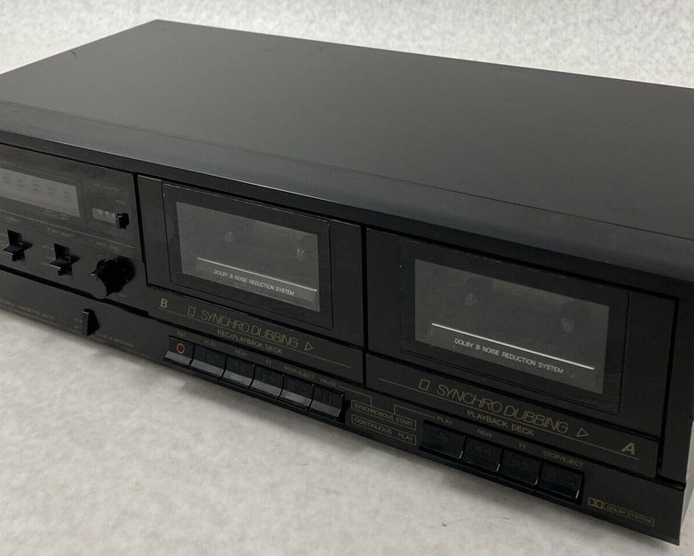 JVC TD-W106 Stereo Double 2 Cassette Tape Deck Player Recorder BAD REWIND