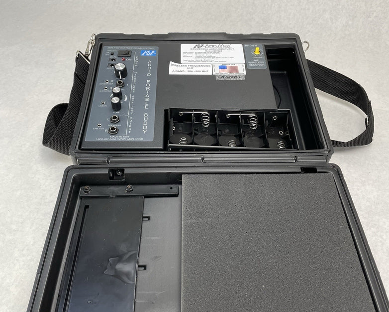 AmpliVox Sound Systems SW222 Wireless Portable PA System Power Tested