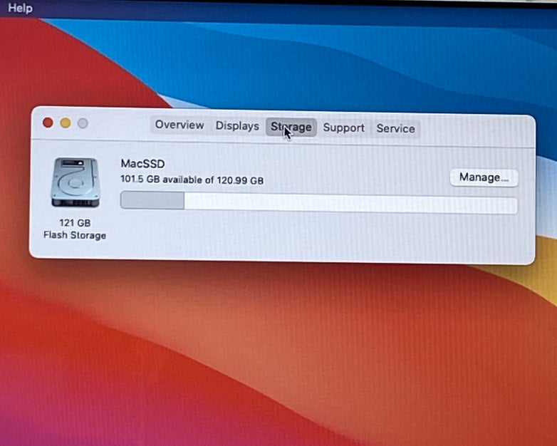 Apple A1465 MacBook Air 2013 11" 1.3Ghz i5 4GB RAM 120GB SSD macOS 11.7.1