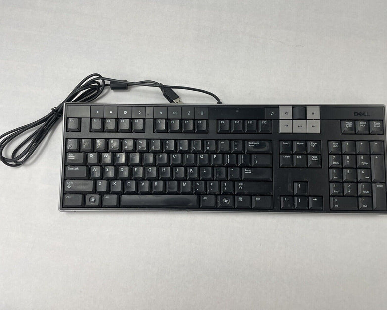 Dell Y-U0003-DEL5 USB Multimedia Keyboard W/ 2 USB Ports U473D Lot of 5