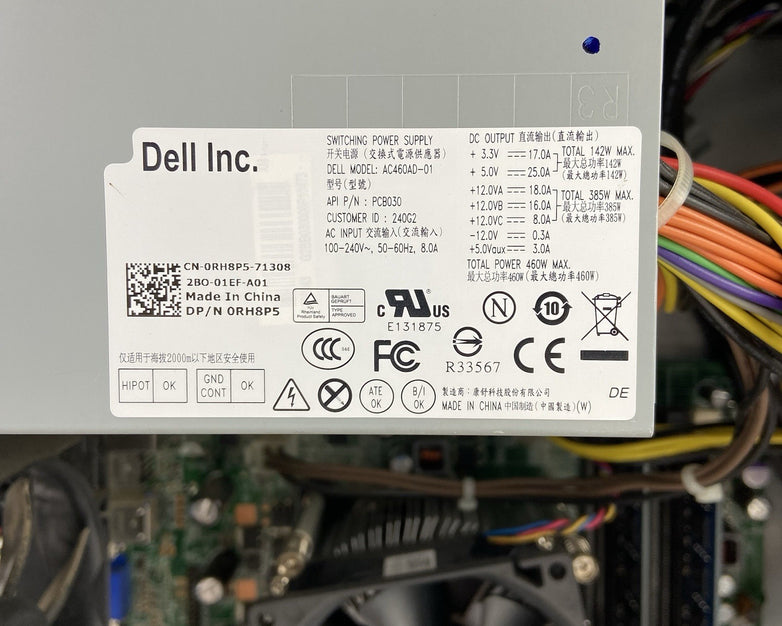 Dell XPS 8500 MT Intel Core i5-3550P 3.1GHz 8GB RAM No HDD No OS