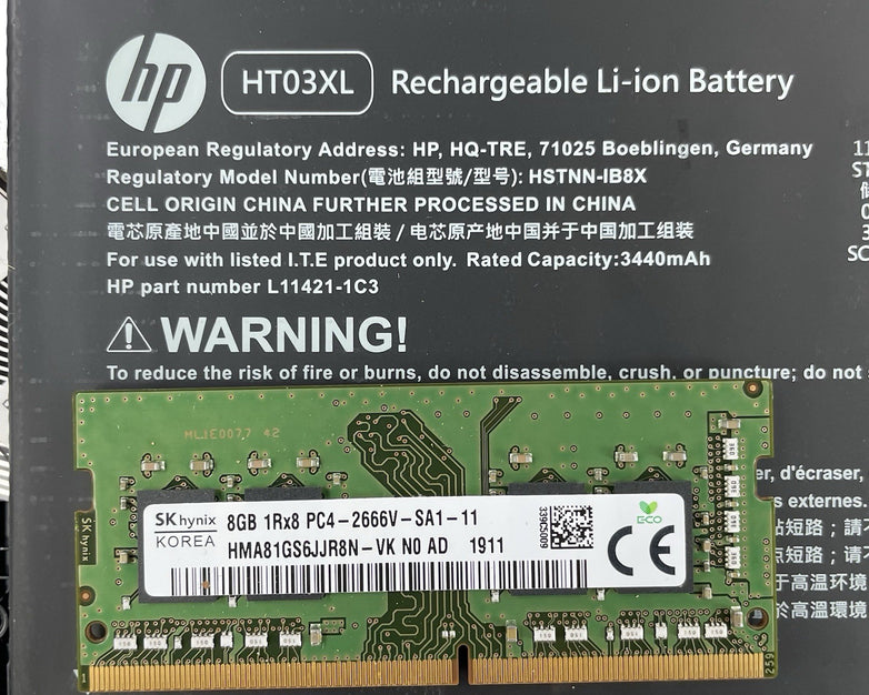 HP 15-dy1731ms 15.6" i3-1005G1 1.20 GHz 8 GB RAM No SSD/OS/AC