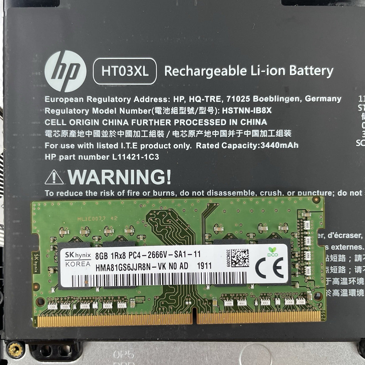 HP 15-dy1731ms 15.6" i3-1005G1 1.20 GHz 8 GB RAM No SSD/OS/AC19