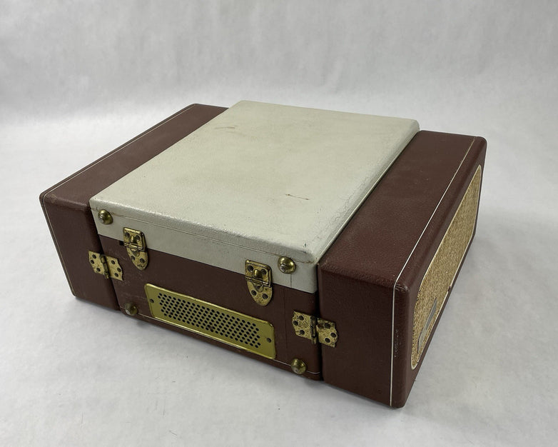 Symphonic Model 1707 Portable Stereo Record Player Broken Tonearm Tested