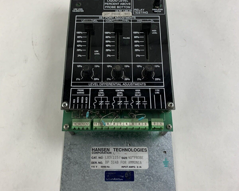 Hansen Technologies Corporation  Vari Level Amonia LB3