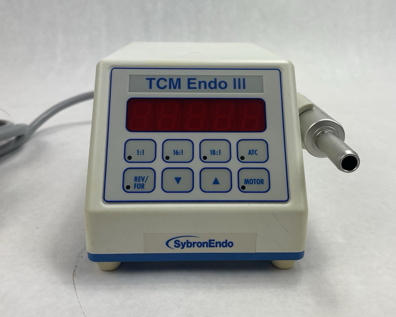 SybronEndo TCM Endo III Endodontic Motor with Handpiece No Pedal Power Tested
