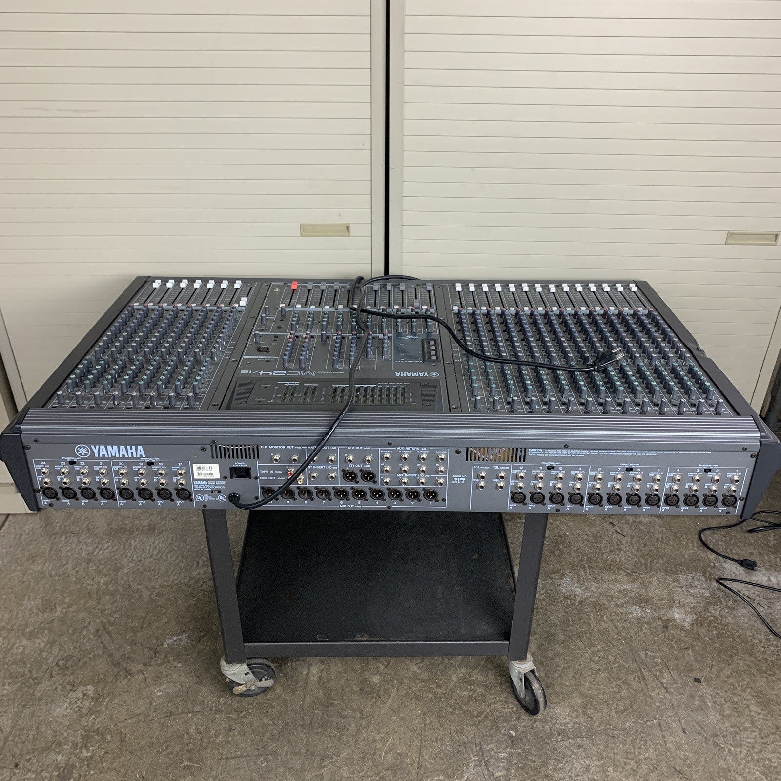 Yamaha Mixing Console MC24/12 XZ01 Tested w/ 2 Bad Lanes Parts and Repair
