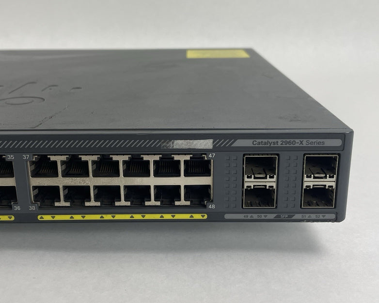 Cisco WS-C2960X-48FPS-L  48 port GIG POE+ Switch Tested & Reset