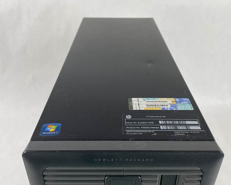 HP ProDesk 600 G1 MT Intel i5-4590 3.30 GHz 8 GB RAM No HDD/OS