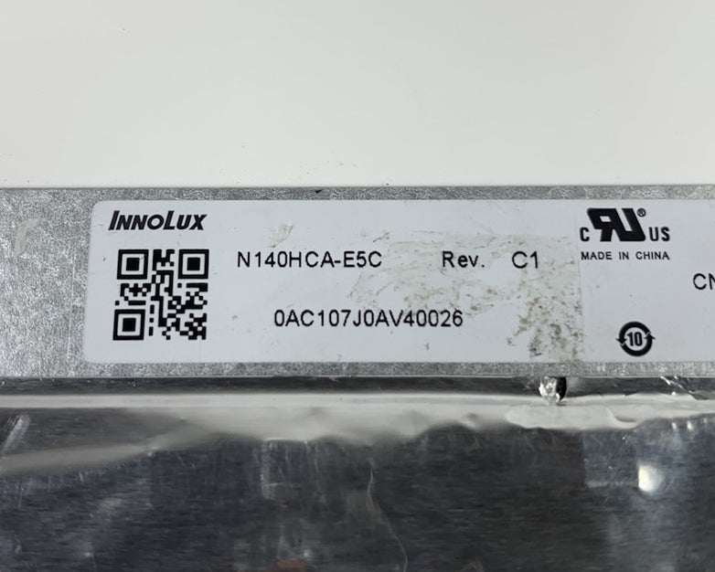 InnoLux N140HCA-E5C 14" FHD 1920 x 1080 Non-Touch Screen - Untested