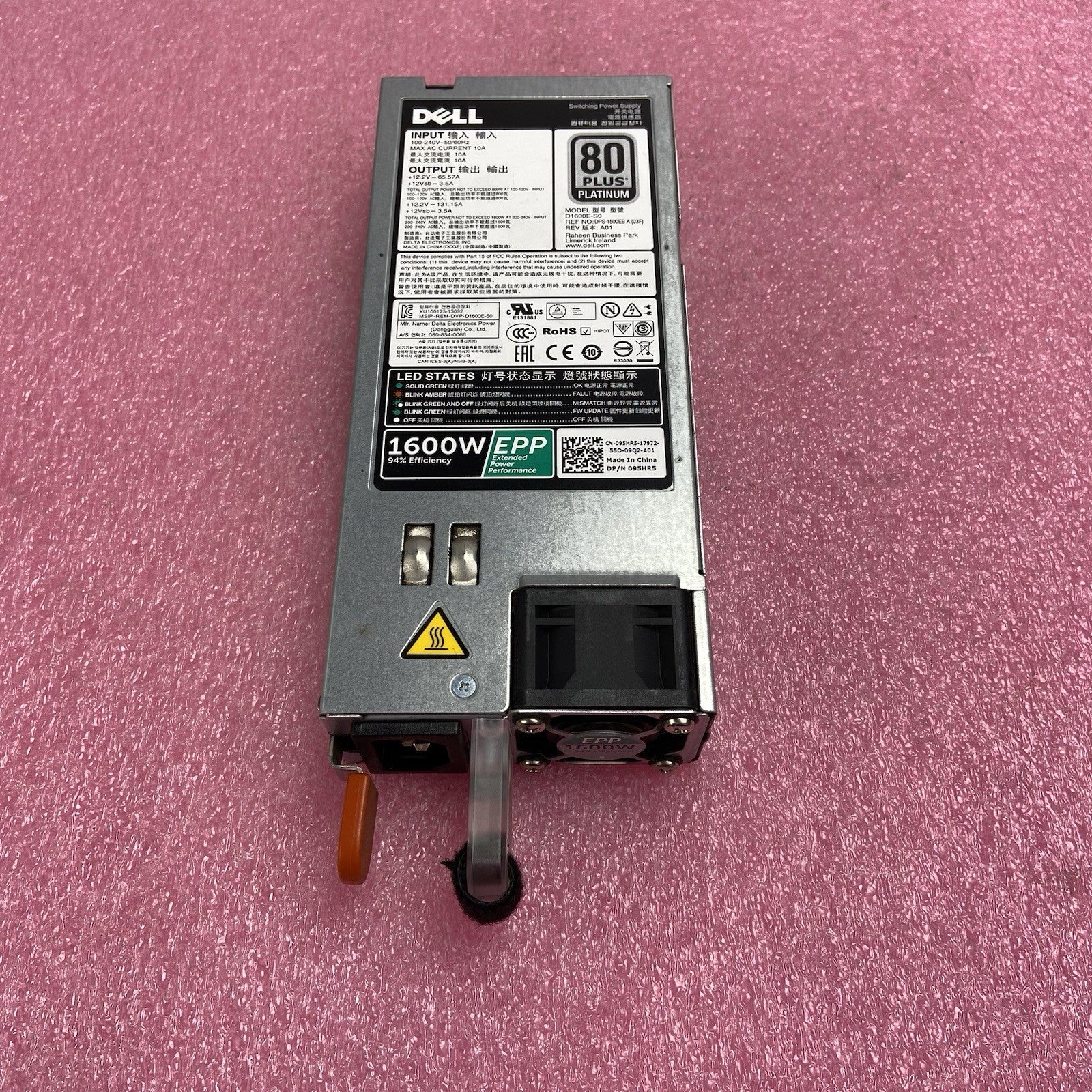 Dell 95HR5 80 Plus Platinum 1600W Power Supply3