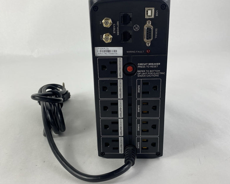 Cyber Power CP1000AVRLCD 1000VA 600W 9 Outlet Battery Backups - Tested
