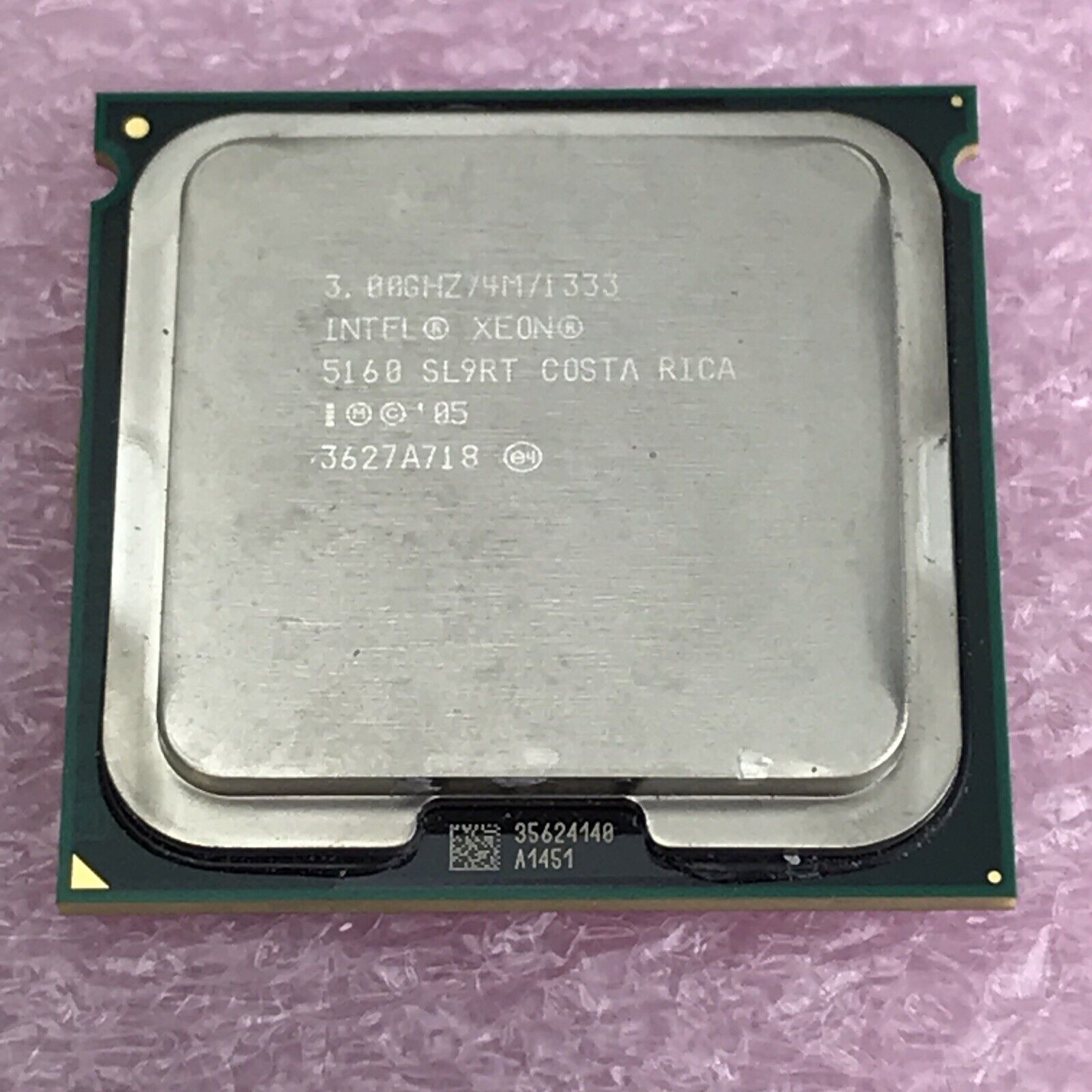 Lot of 4 Intel Xeon E5160 Dual-Core 3.0GHz SL9RT CPU Socket LGA771