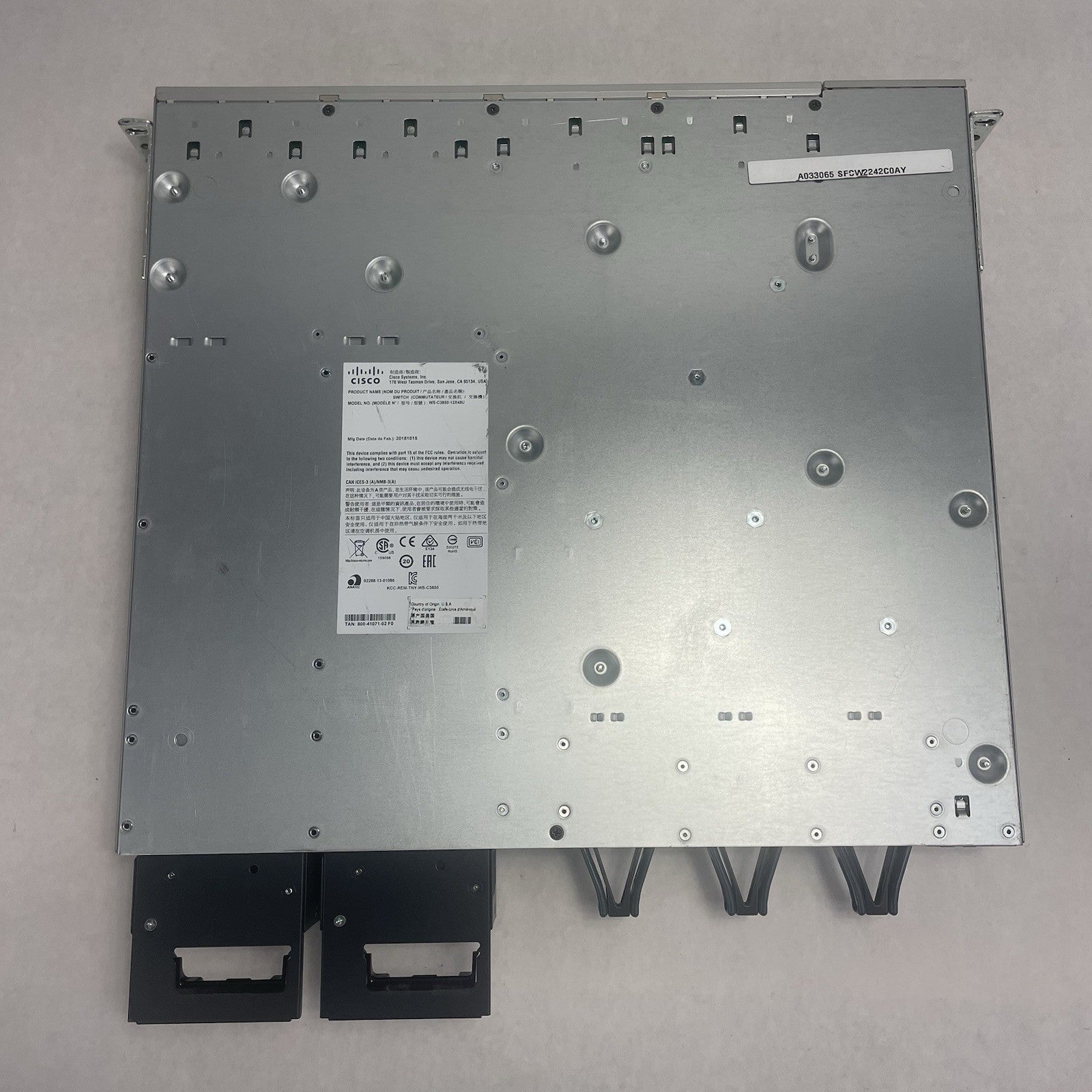 Cisco WS-C3850-48P-S 48 V02 Port Switch 2x 1100W PSU Tested & Reset13