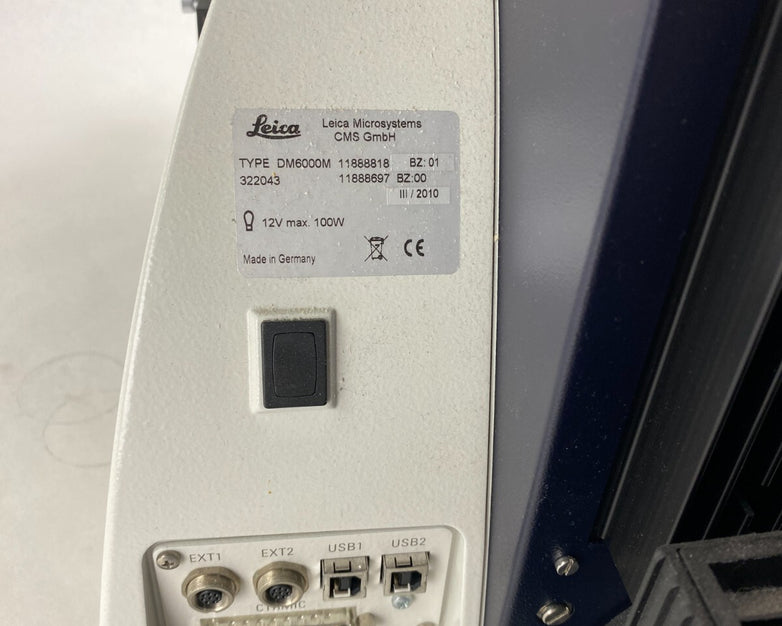 Leica DM6000M Microscope w/ Objectives Power Supplies Clemex Camera