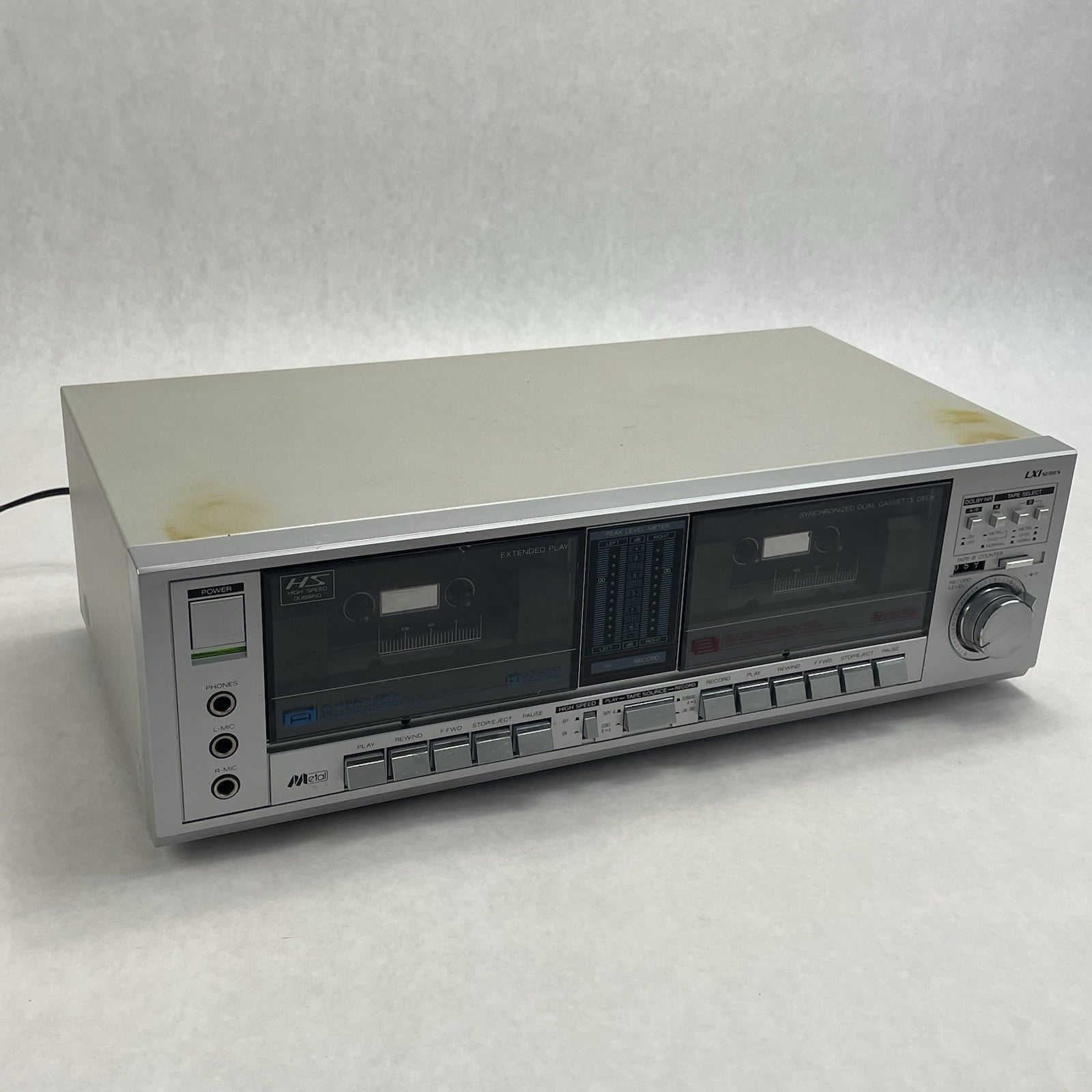 Sear's & Roebuck Double Cassette Player Reorder Tested Working Mdl 932840