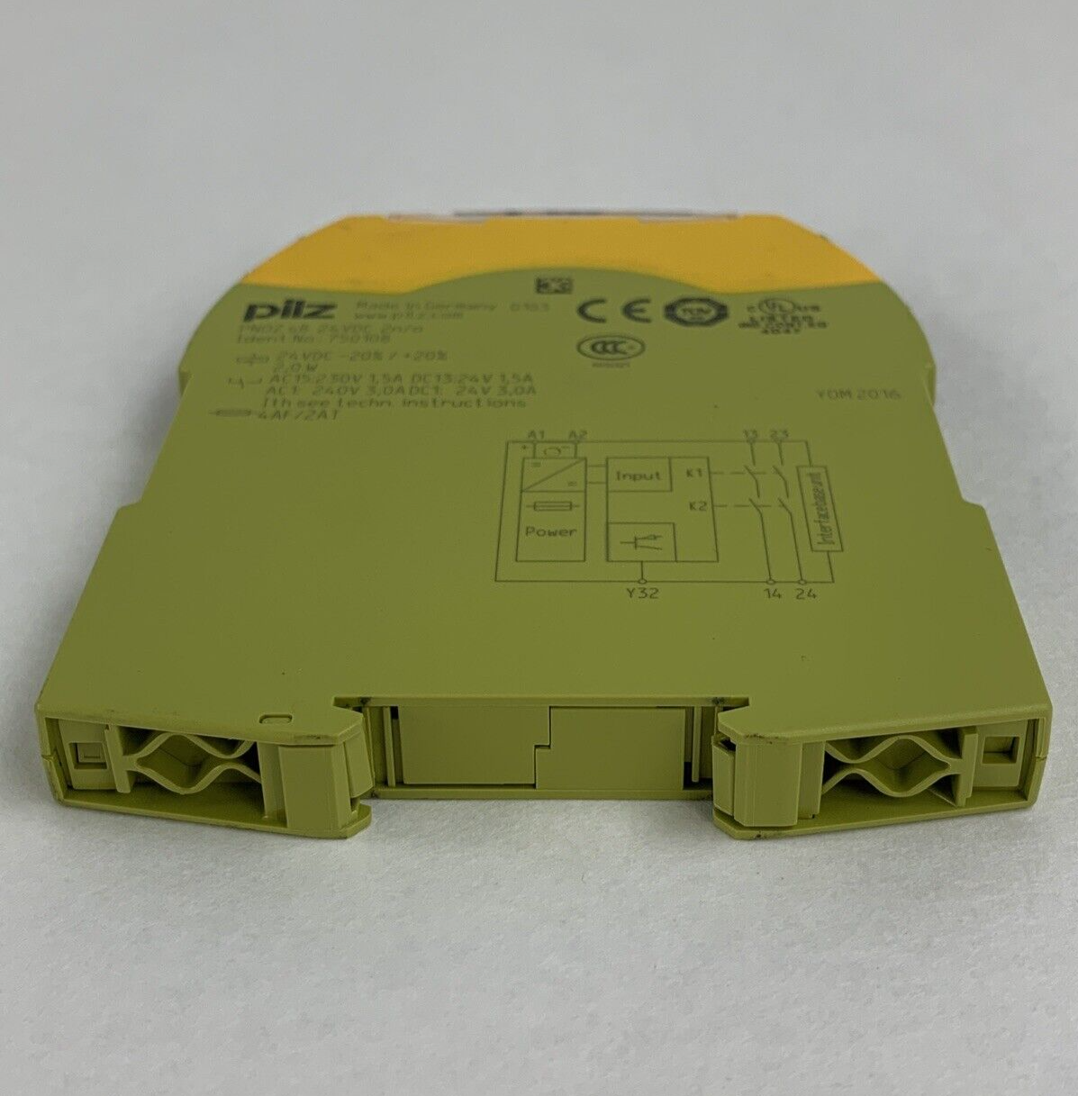 Pilz 750108 PNOZ s8 24VDC Contact Expansion Module Missing Terminal Untested