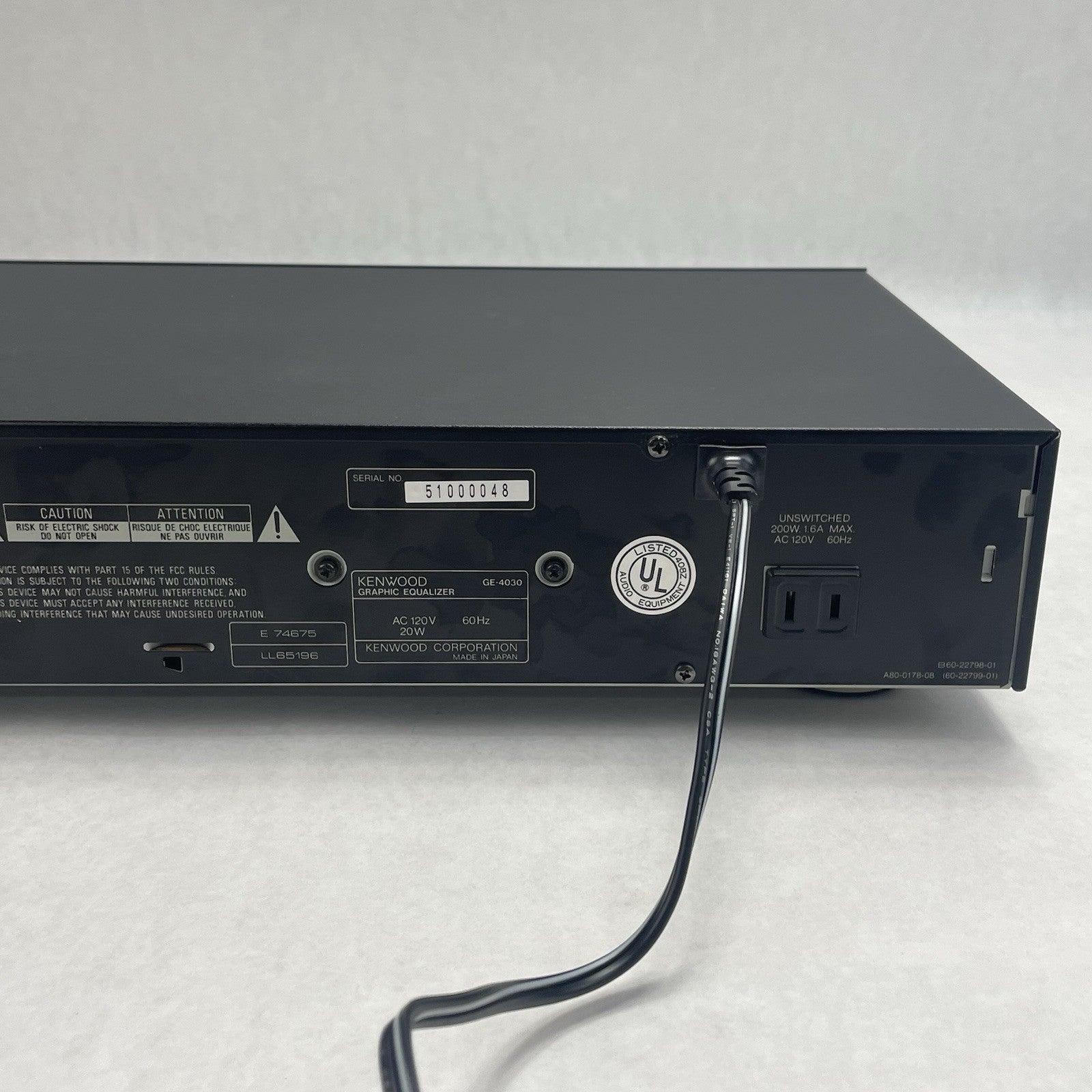 Kenwood GE-4030 Stereo Graphic Equalizer Dual Spectrum Analyzer5