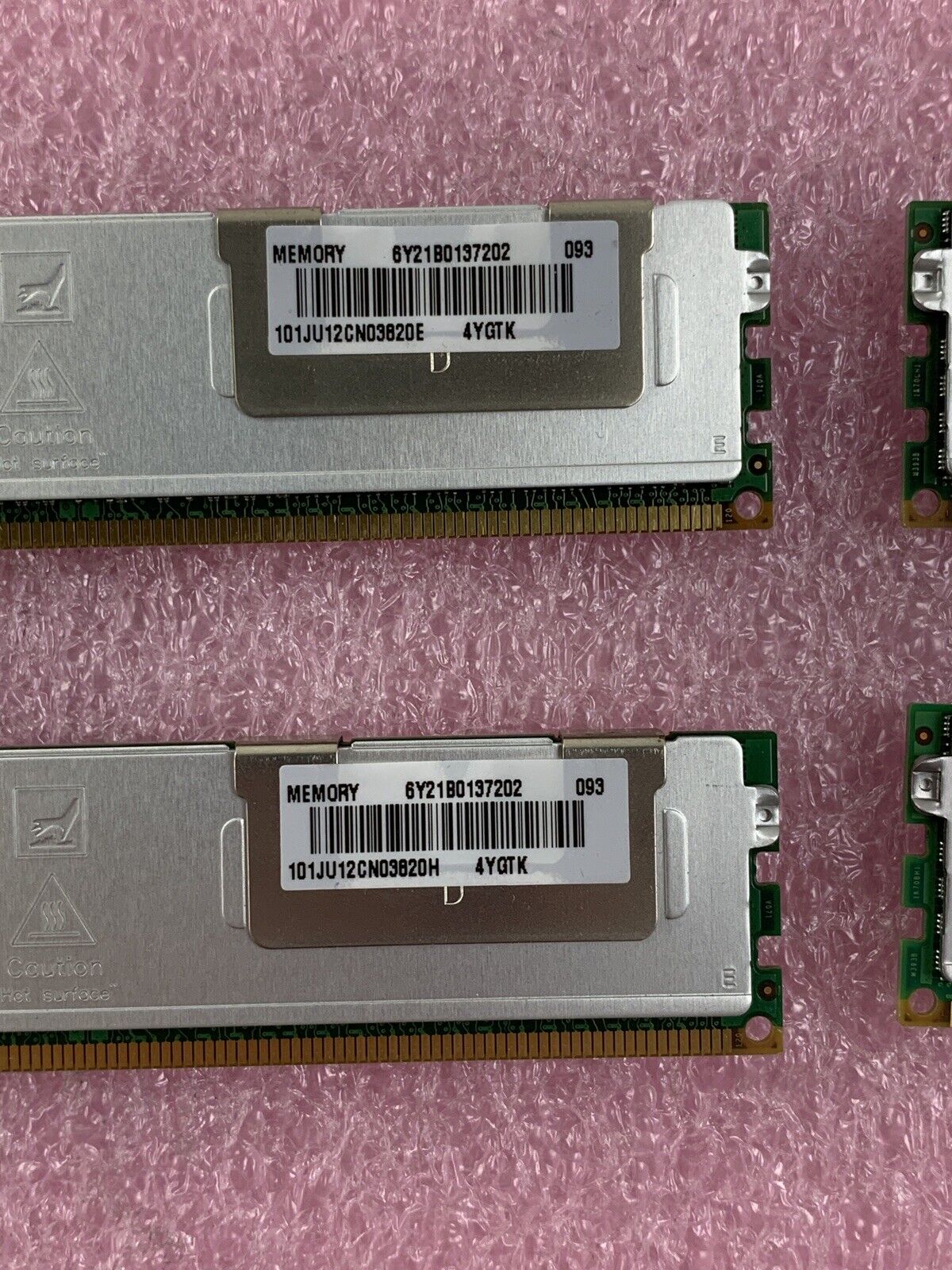 Samsung M393B5170FHD-CF8 4 GB 1067MHz ECC DDR3 Server RAM Module 2Rx4 Lot of 4x
