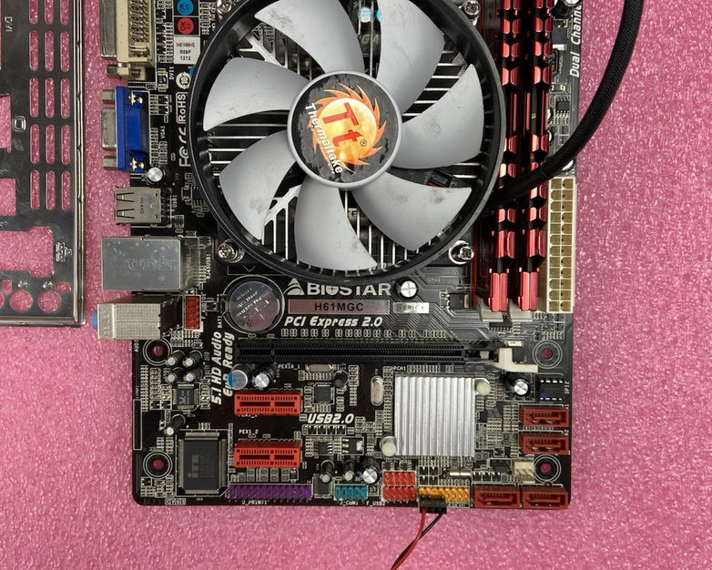 BioStar H61MGC Motherboard Intel Core i5-3470 3.2GHz 16GB RAM w/IO