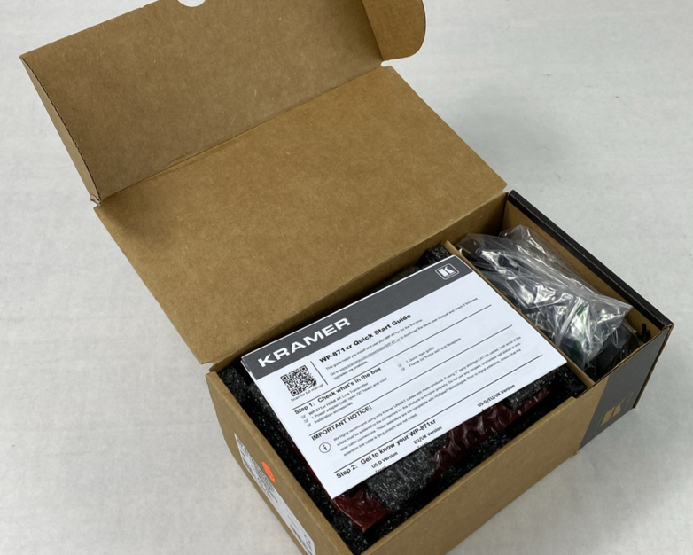 Kramer WP-871XR/US(W/B) 4K HDR HDMI Wall Plate PoC Transmitter