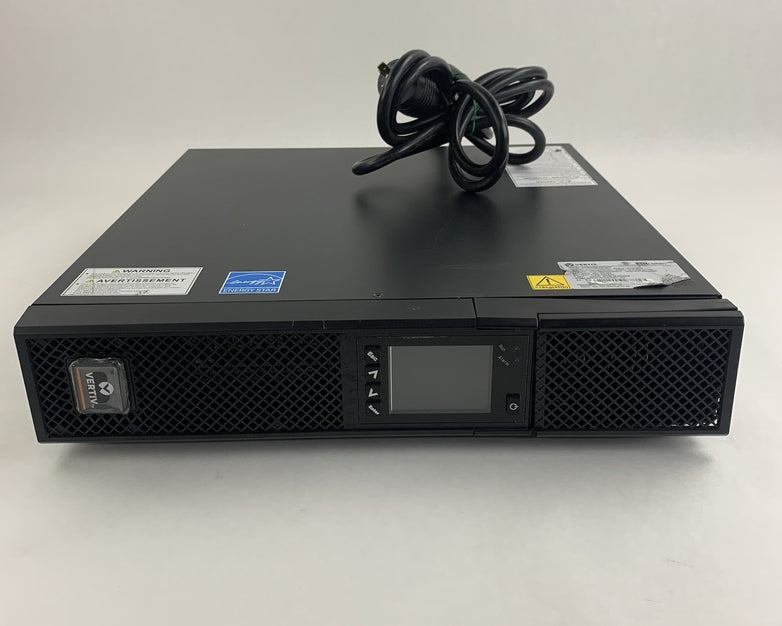 Vertiv GXT5-2000LVRT2UXL 2000VA UPS RDU101 Tested No Batteries Damaged Face