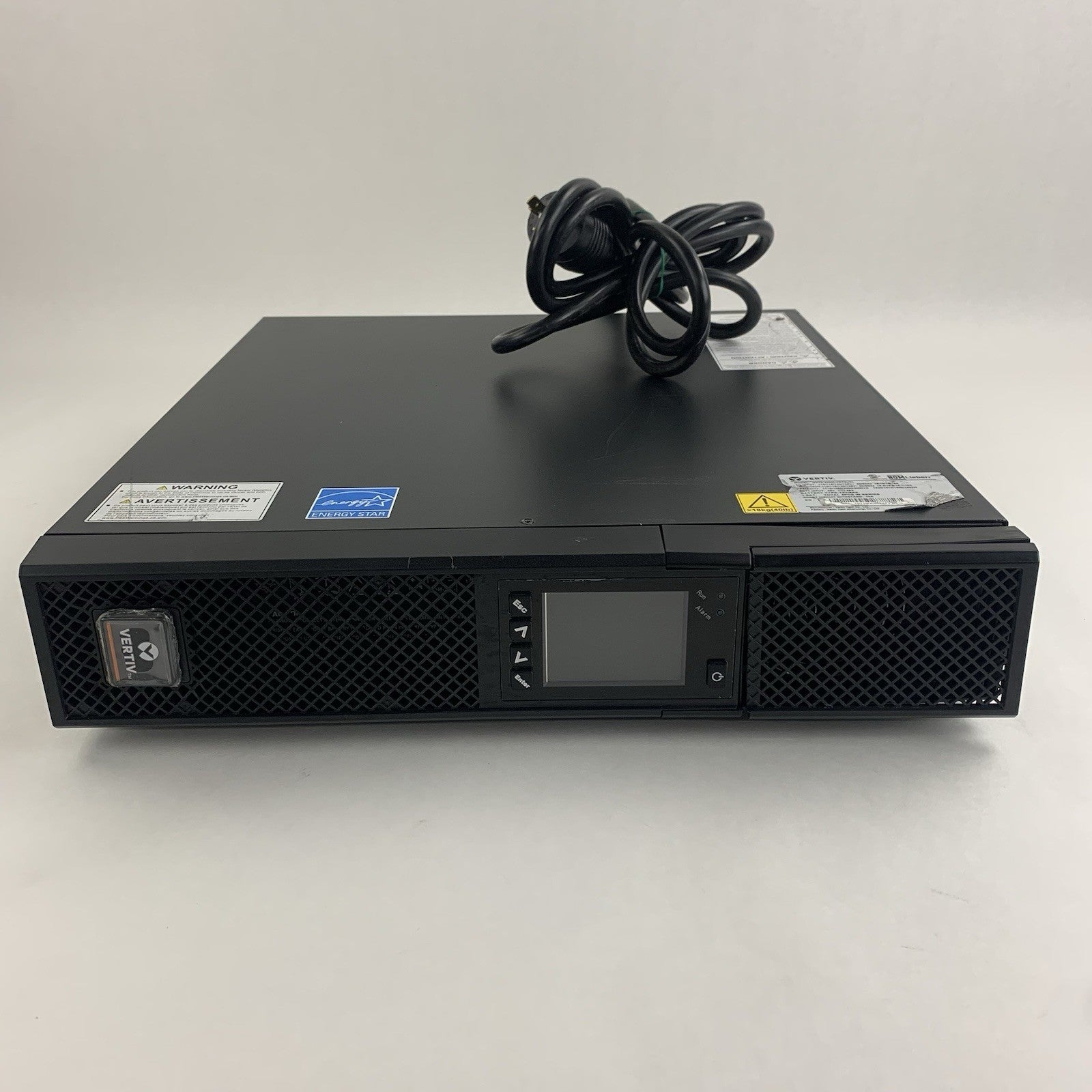 Vertiv GXT5-2000LVRT2UXL 2000VA UPS RDU101 Tested No Batteries Damaged Face1