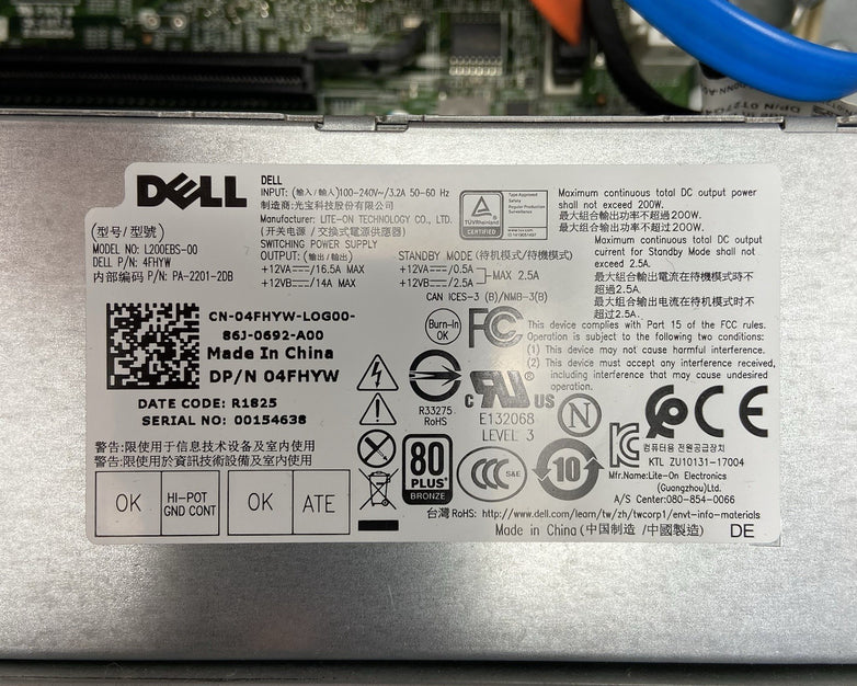 Dell Vostro 3470 SFF Intel Core i7-8700 3.2GHz 8GB RAM No HDD No OS
